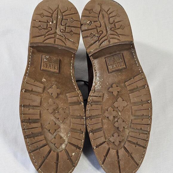 Frye Leather Brown Lace Up Oxford Chukka Ankle Boots Men's Size US 10.5 D - Picture 8 of 10